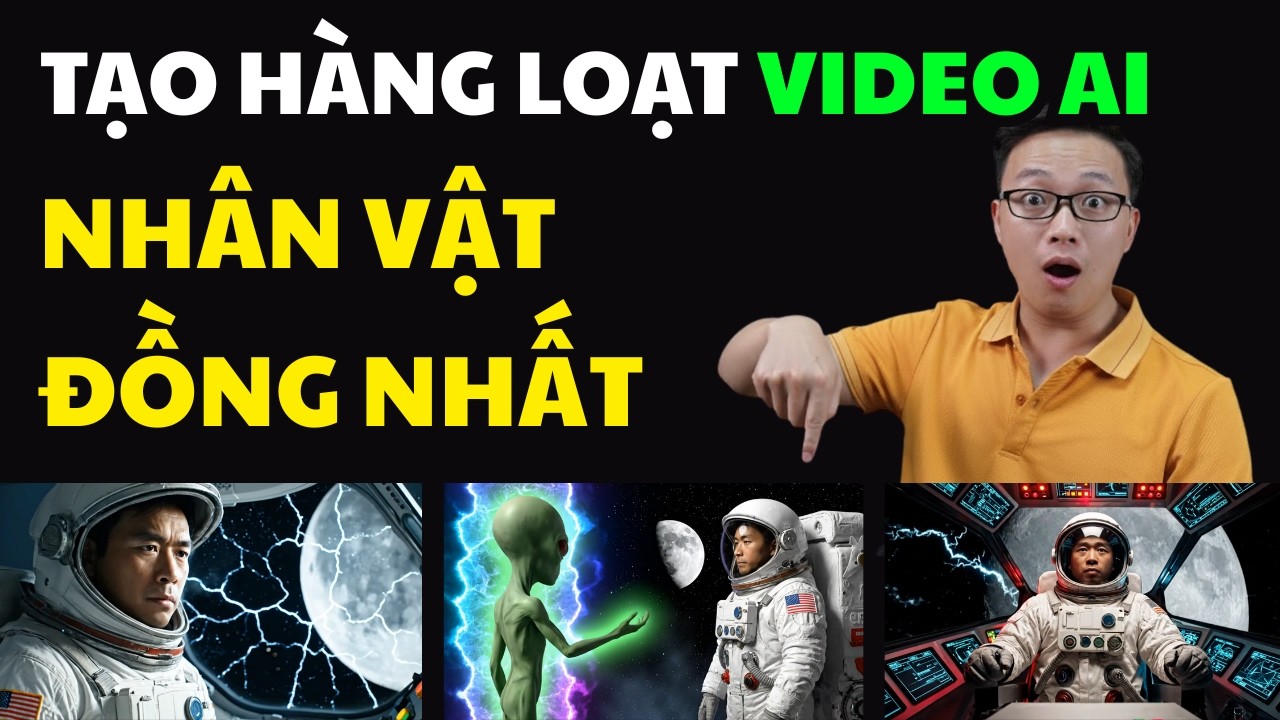 C&aacute;ch tạo video AI nh&acirc;n vật đồng nhất, tạo kh&ocirc;ng giới hạn