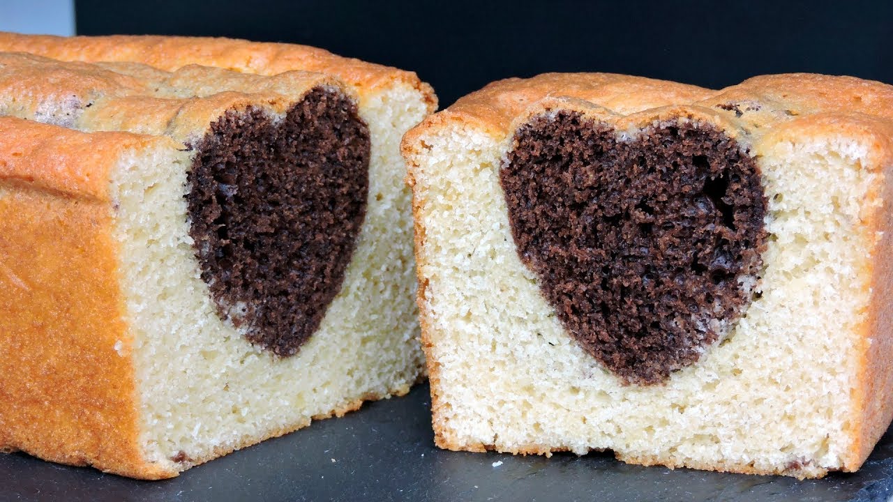 Bizcocho amoroso (de chocolate y vainilla)