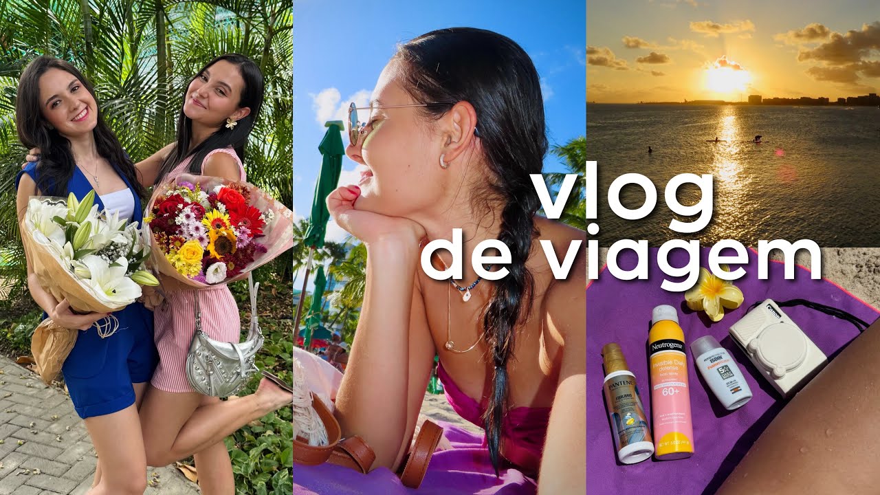 VLOG DE VIAGEM | preparativos, aeroporto, praia & família⛱️