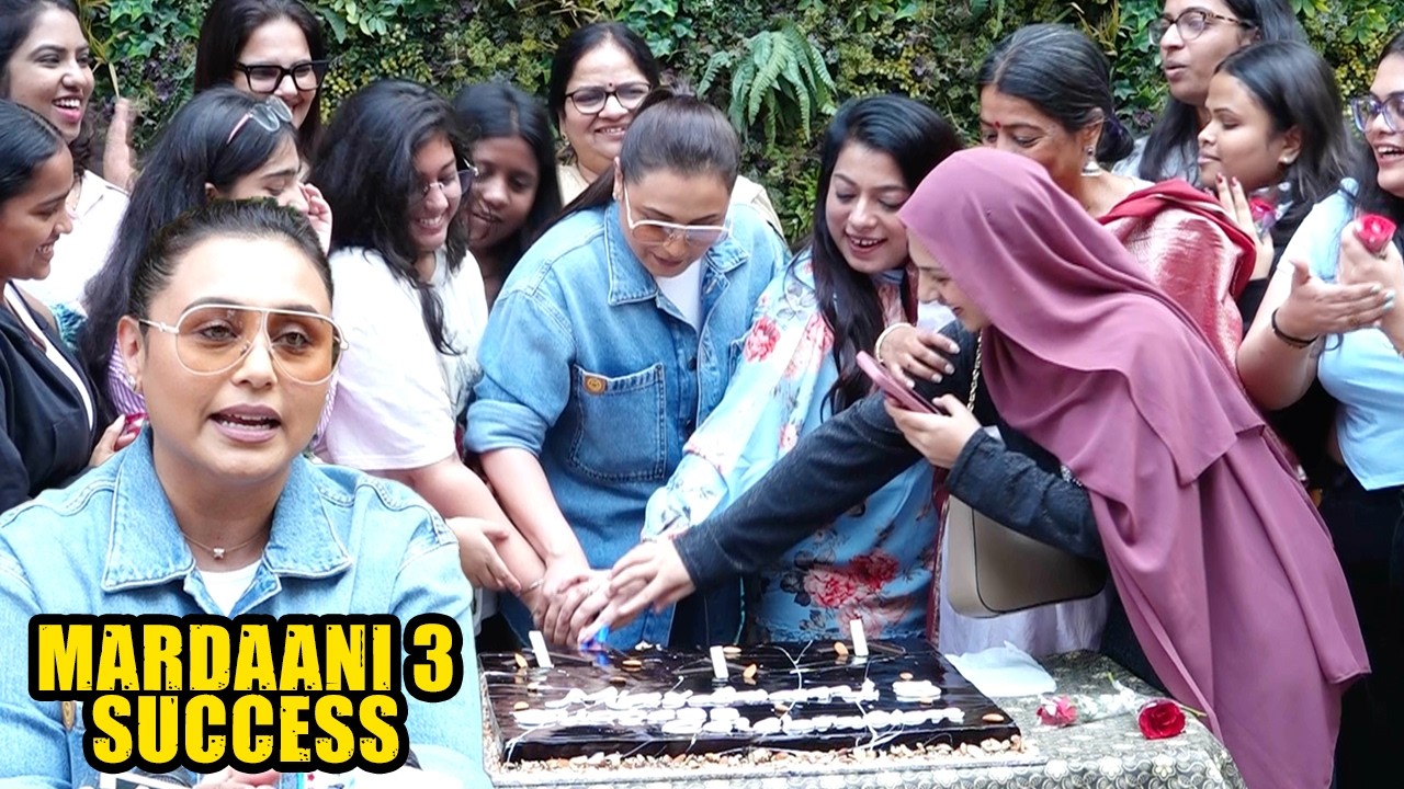 Rani Mukerji Celebrate Success Of Mardani 3 With Media