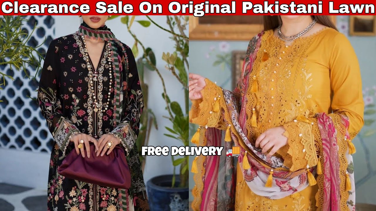Clearance Sale On Original Pakistani Lawn ! Free Delivery 🚚