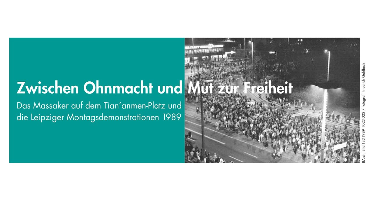 Das Massaker auf dem Tian'anmen-Platz und die Leipziger Montagsdemonstrationen 1989