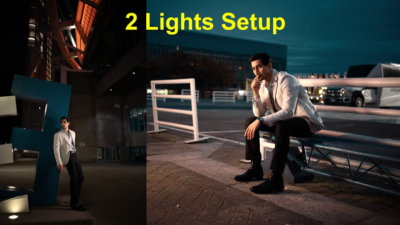 Portrait Lighting using 2 lights setup