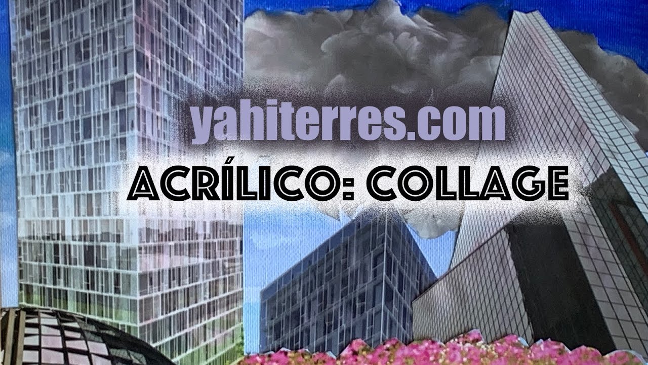 Collage con acrilico