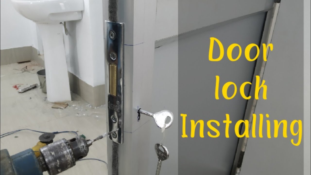 How to install Aluminum Door lock / अलुमिनिम् के दरवाजे मै डोर लॉक लगाए/ I like working