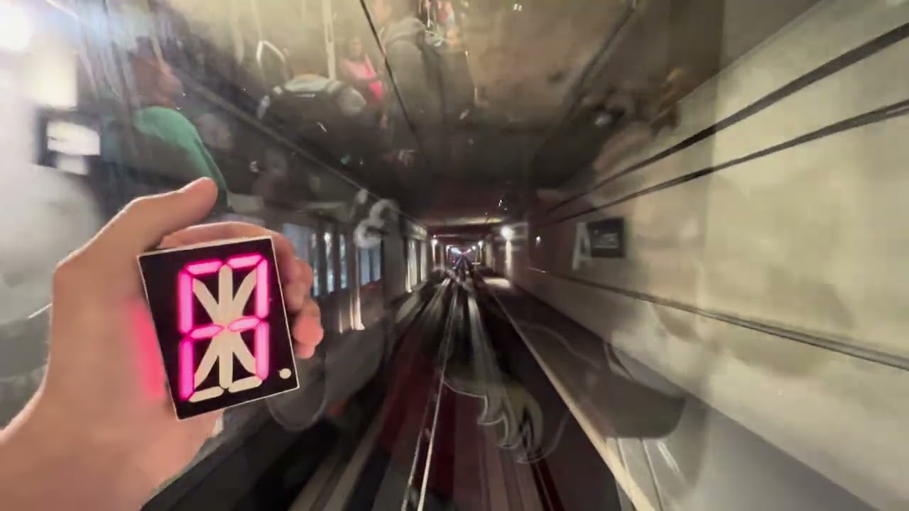 Epic Sounding Motor! Denver Airport Train - Main Terminal To C Gates
