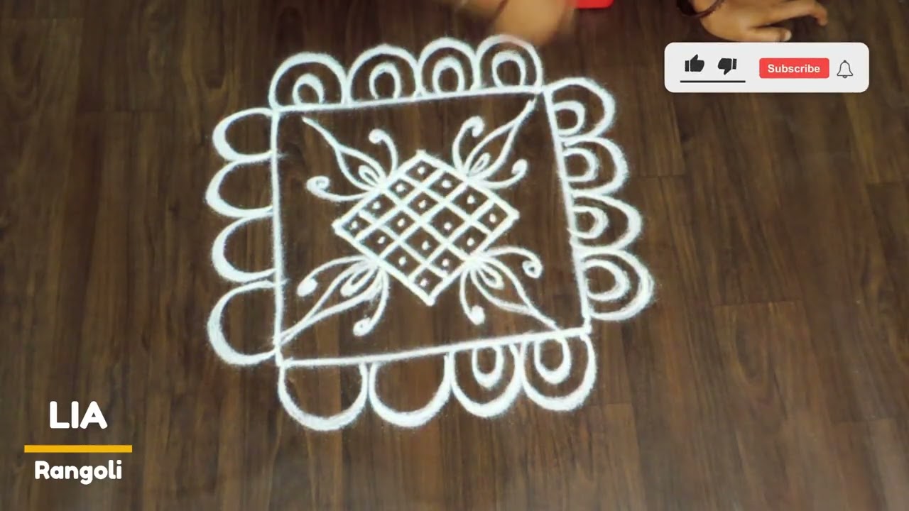 Easy & Simple Kolam / Daily Rangoli / Mugulu / Rangavali / Mandana / Alpana/ Jhoti/ Chita