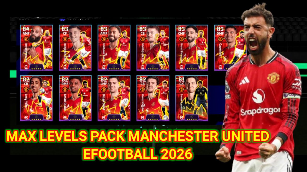 Max Levels Pack Manchester United eFootball 2026 Mobile