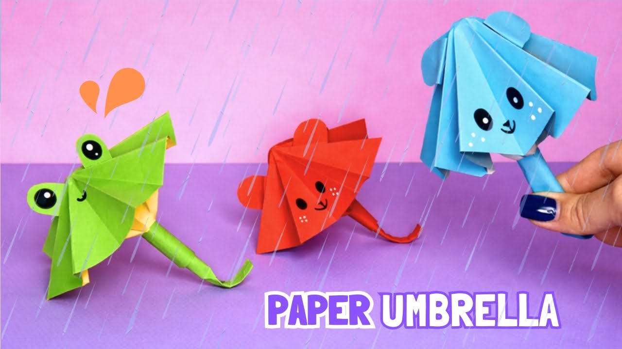 How to Make a Paper Umbrella That Opens and Closes | Origami Umbrella