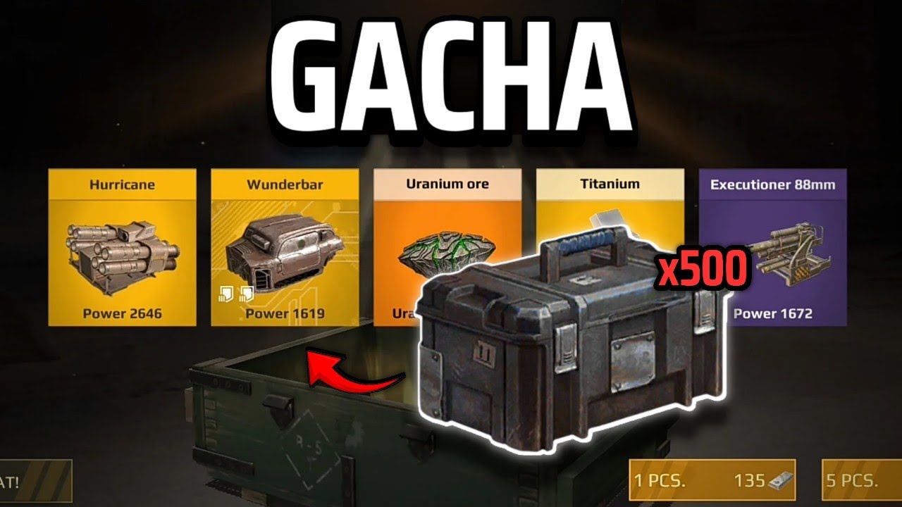 Opening 500x GACHA Containers • Modification Event • Crossout Mobile