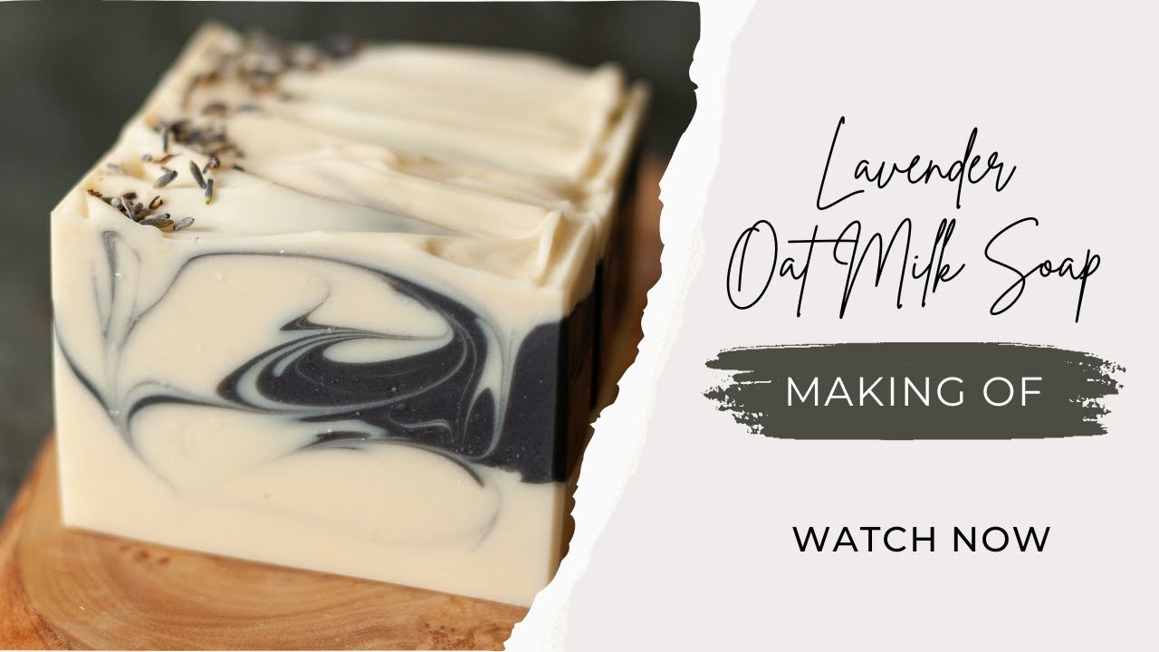 Lavender Oat Milk Cold Process Soap Making, Chatting