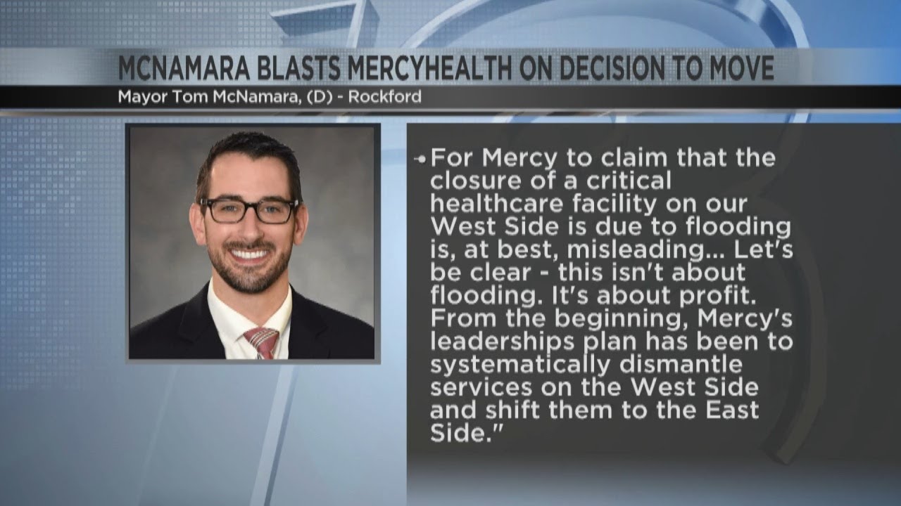 Rockford Mayor speaks out after claims of flooding risk behind Mercyhealth Javon Bea