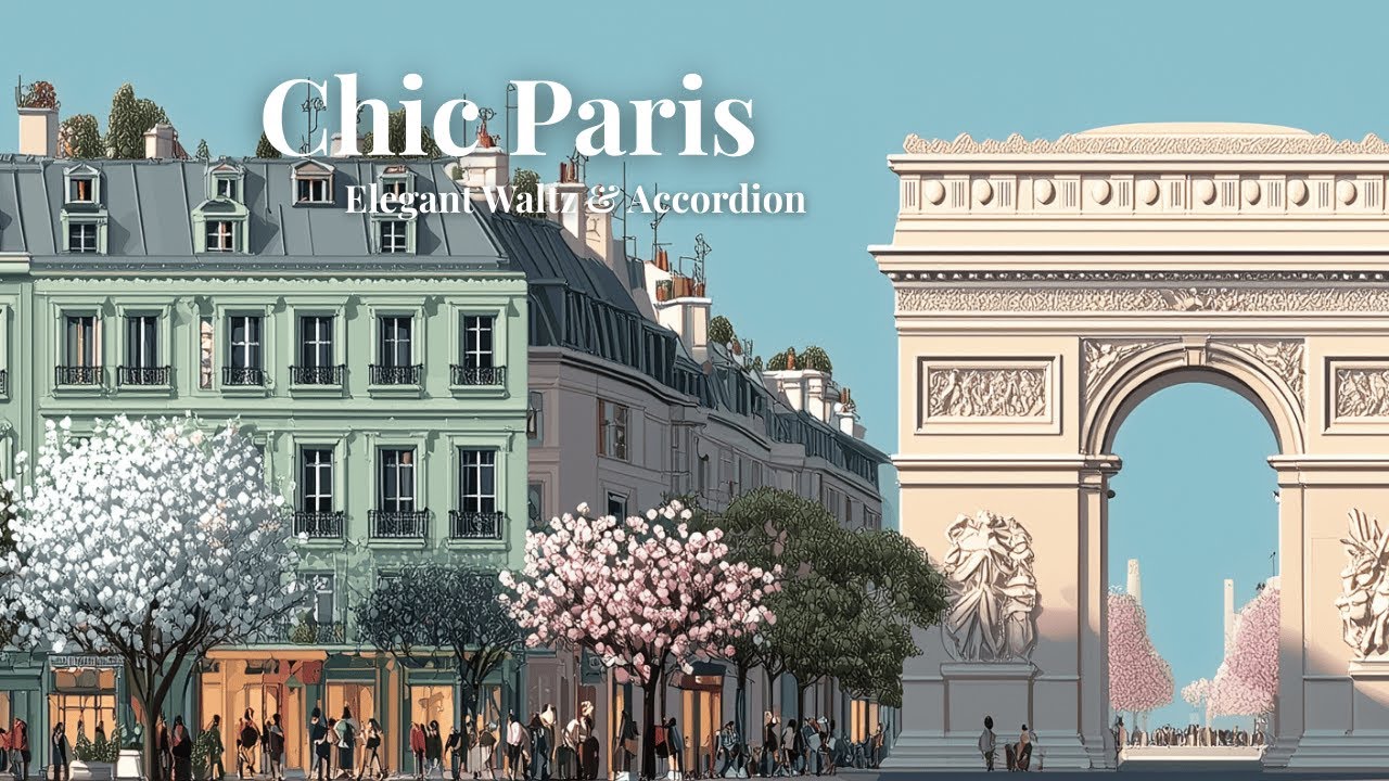 𝐏𝐀𝐑𝐈𝐒 𝐂𝐀𝐅É 🌿 Chic Day in Champs-Élysées — Elegant French Waltz for Morning [2 HOURS]