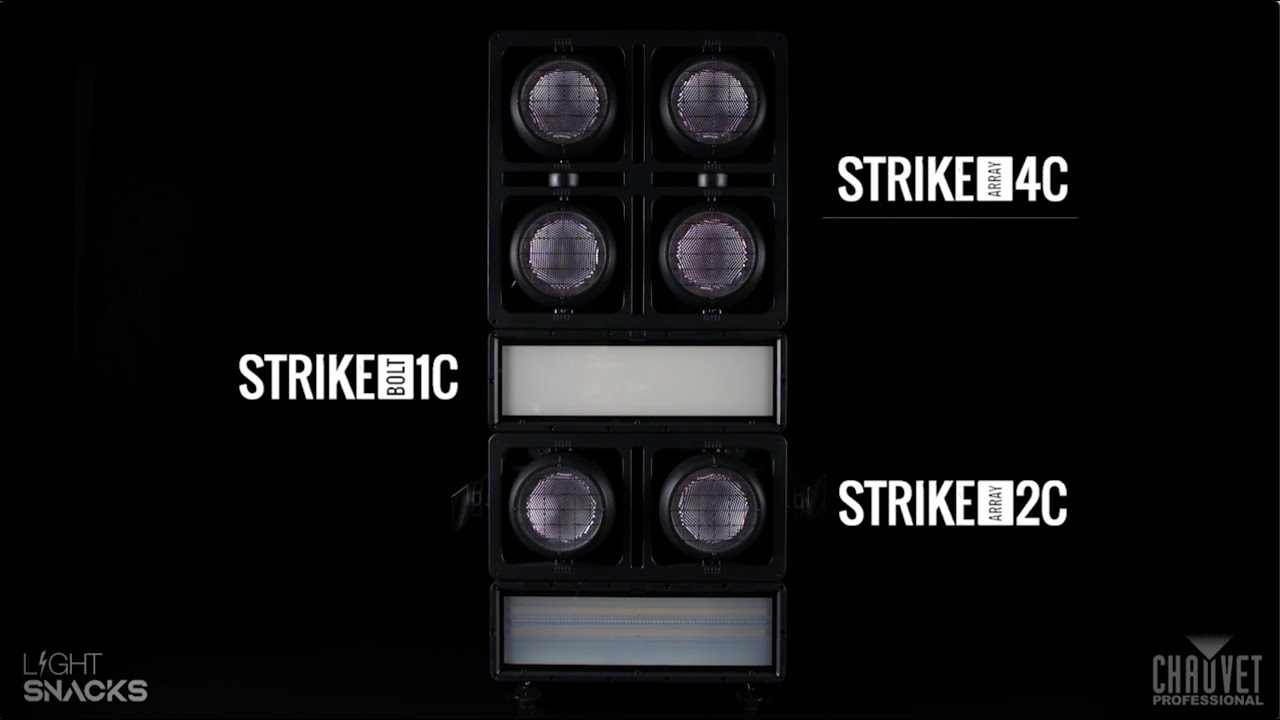 Light Snacks: Stack Up Colorful Strobe & Blinder Combinations with STRIKE Array C + Bolt 1C