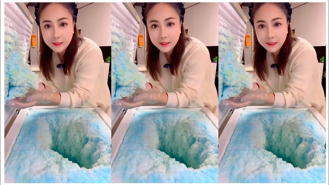 ASMR FREEZER FROST EAT / SCRAPING