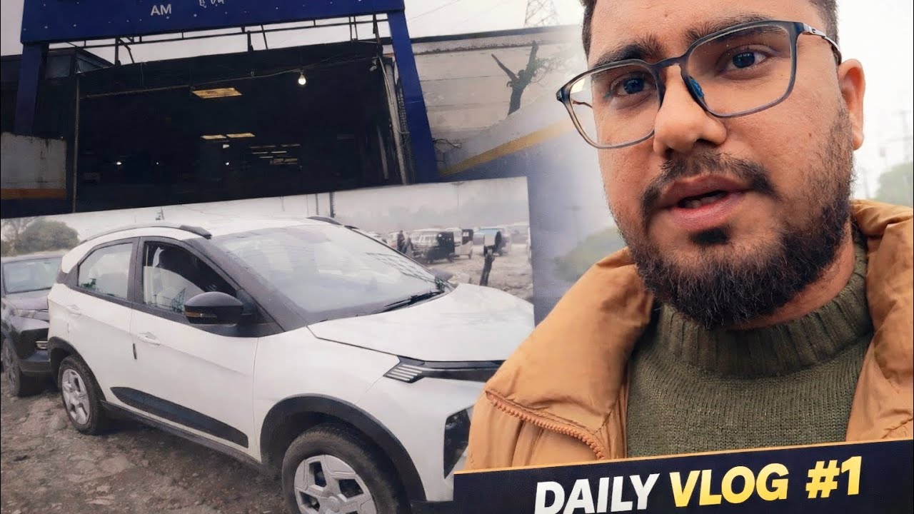 FIRST VLOG 😍 | WHAT HAPPENS DURING CAR SERVICE AT TATA MOTORS ? 🚗 | DAILY VLOG #01