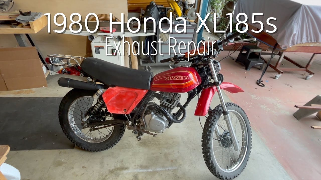 1980 Honda XL185s Motorcycle Exhaust and Speedometer repair