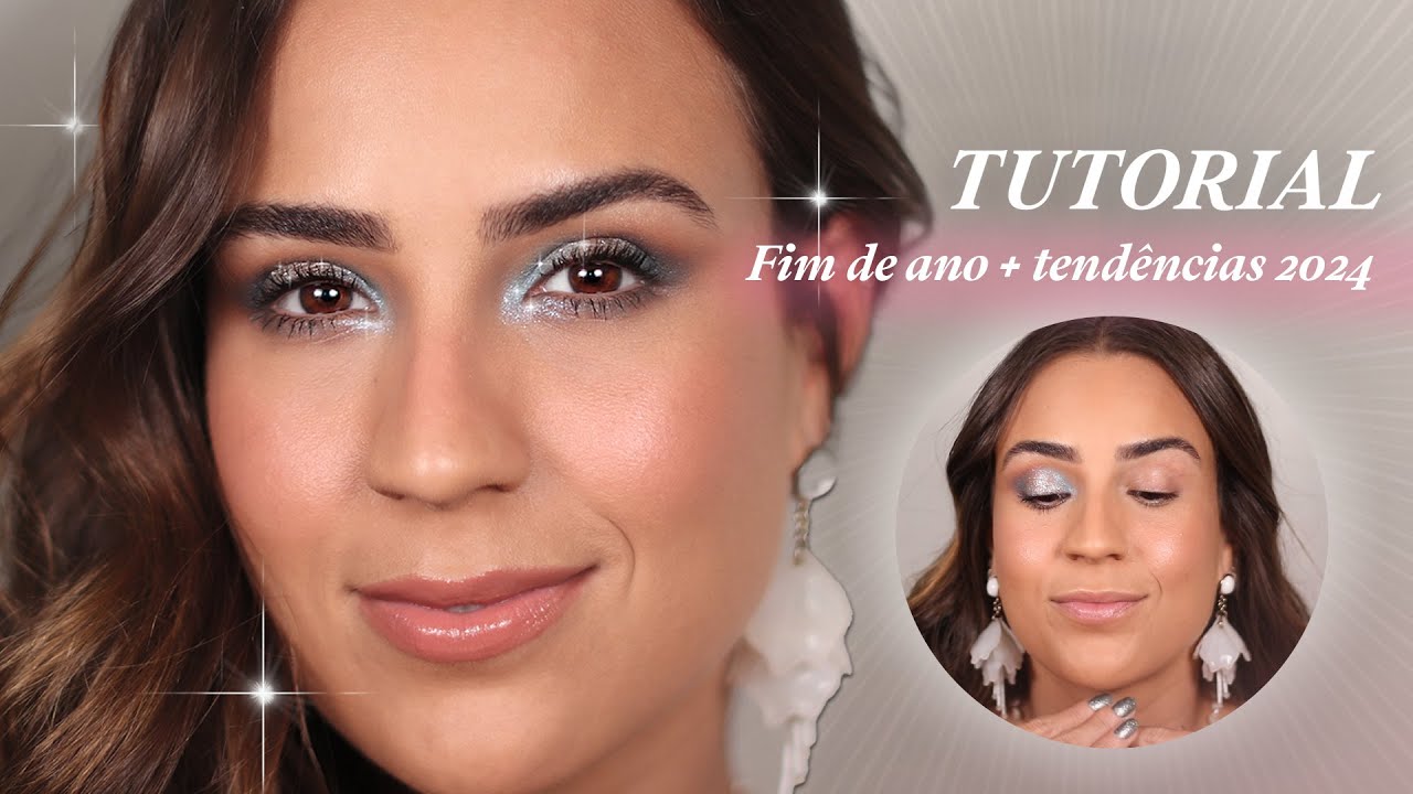PASSO A PASSO | Make com toque de AZUL para as festas de FIM DO ANO | COMBINA COM TUDO!