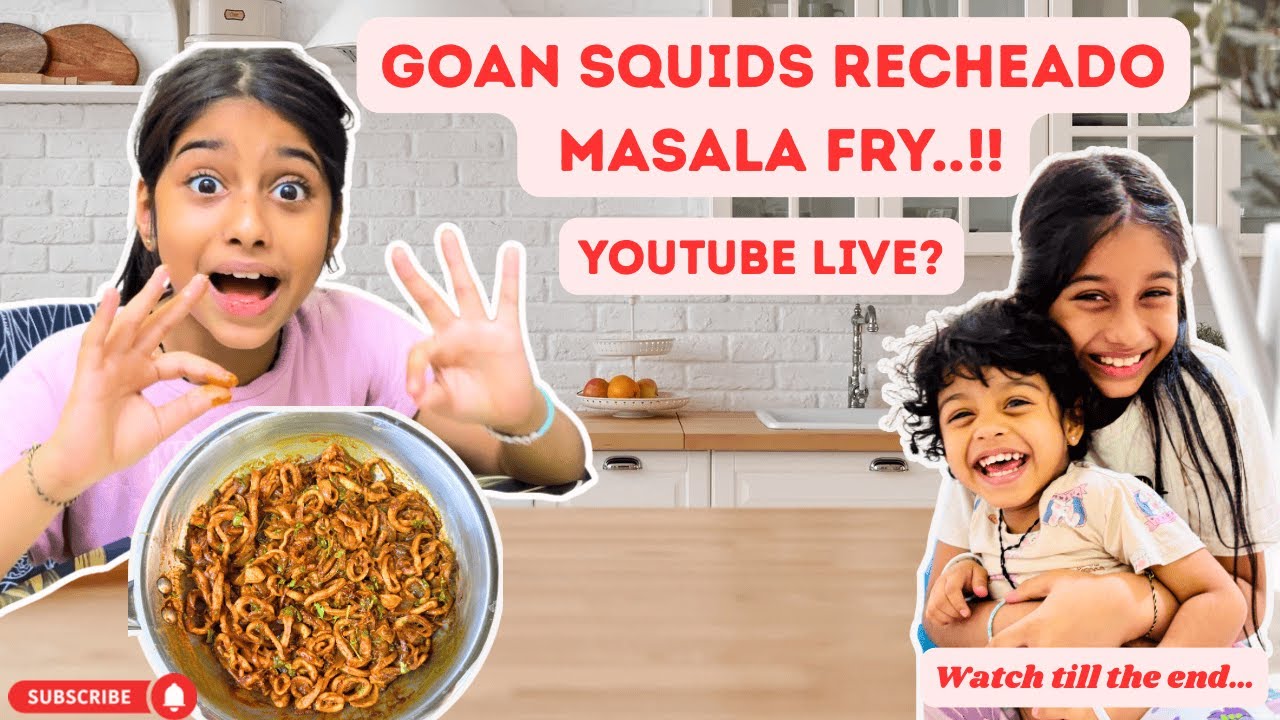 RUCHIK GOAN SQUIDS RECHEADO MASALA FRY..! 😋| Goan Vlogger | Konkani Vlogs #goanvlogger #konkanivlogs