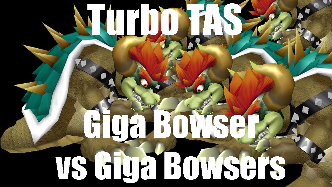 Turbo TAS: Giga Bowser vs 5 Giga Bowsers