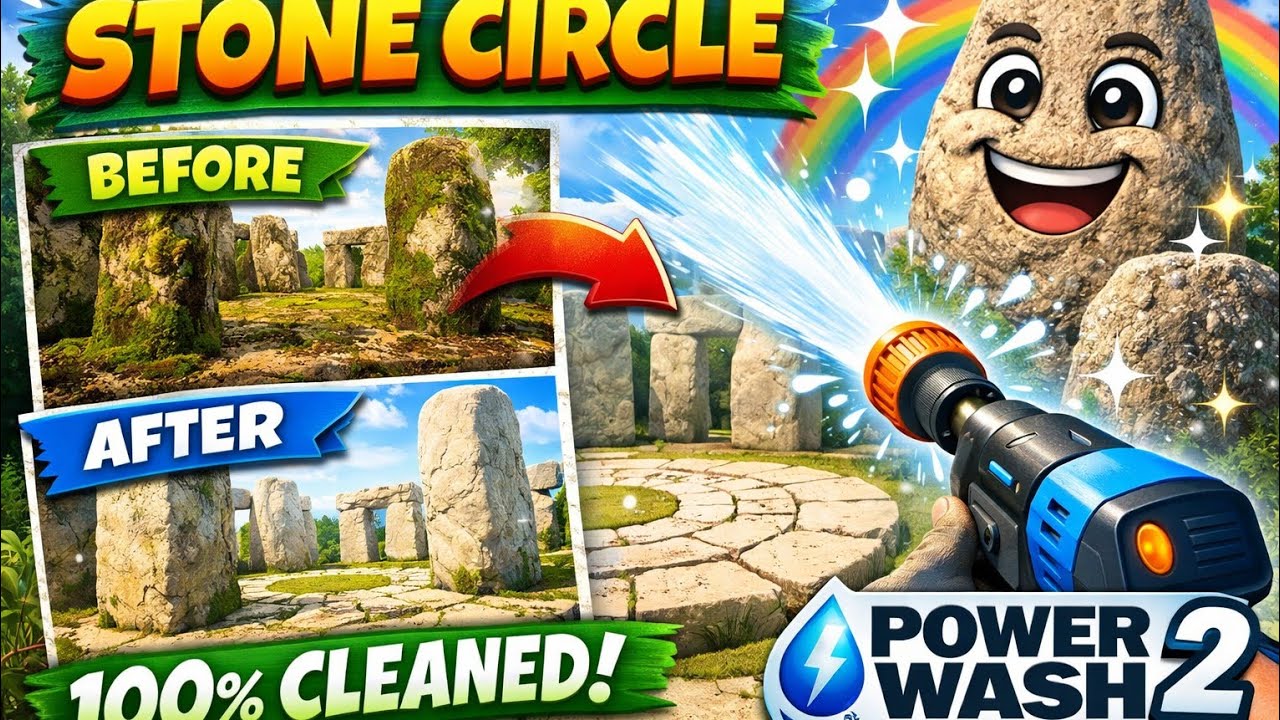 Cleaning the Stone Circle | PowerWash Simulator 2