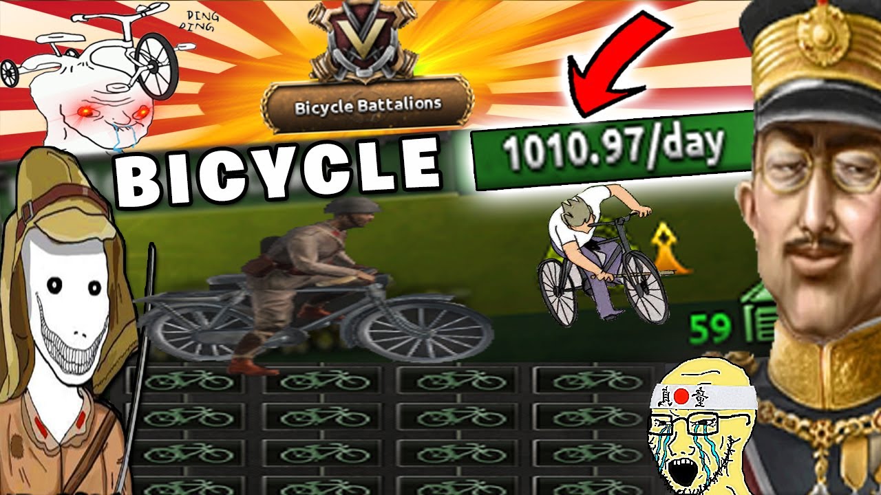 Can BICYCLE ONLY Defeat China & Win HOI4?