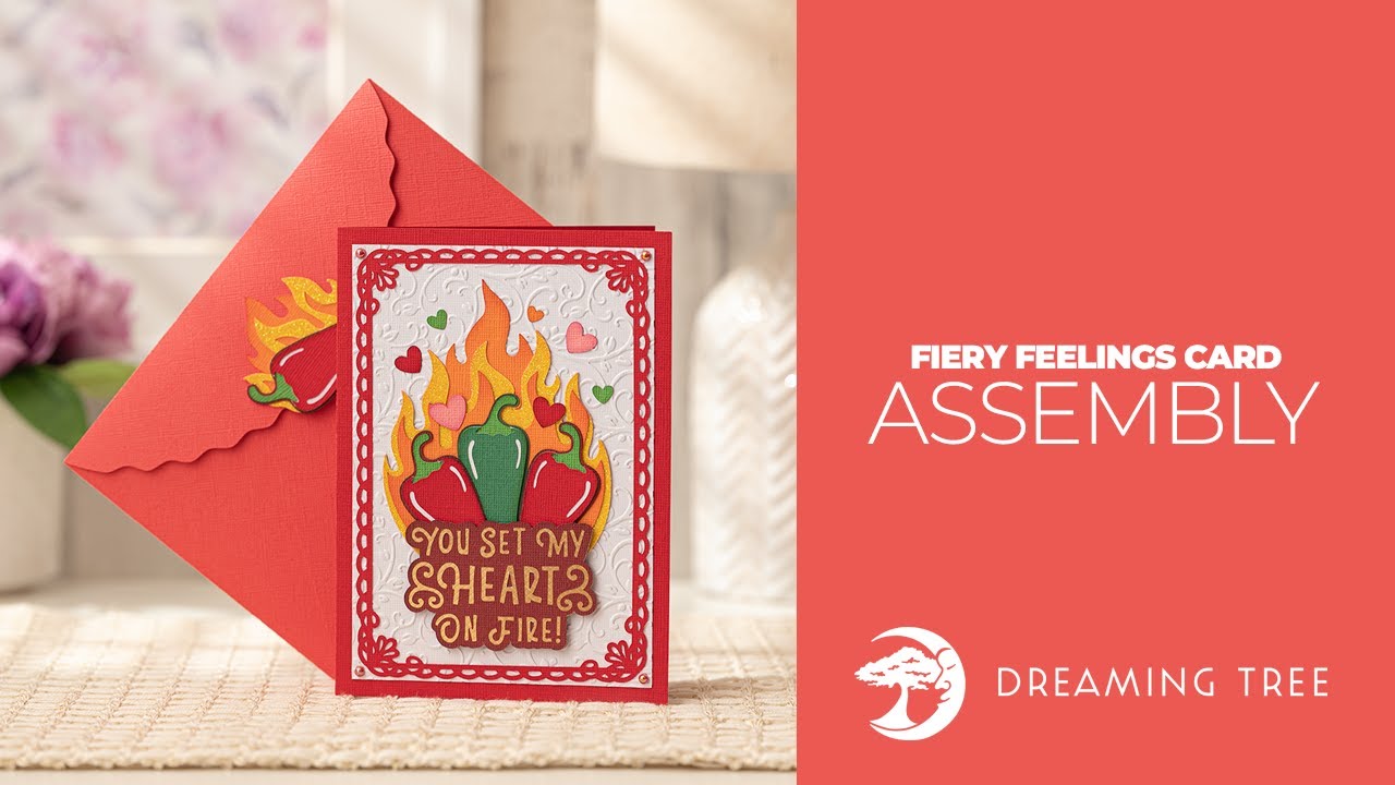 SVG File - Fiery Feelings Card - Assembly Tutorial