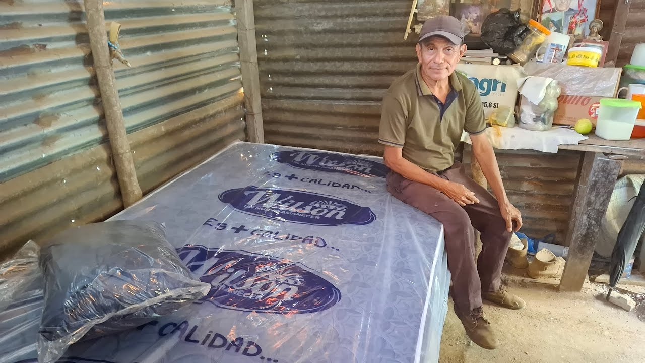 Llevamos a entregar la primera cama para don Ruben mira su reacción 