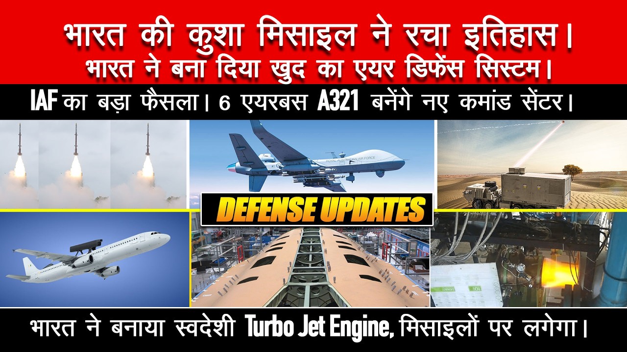 DRDO Big Test of Kusha Missile, Indigenous Air defense,Tejas Mk1A with Uttam AESA Radar, MALE Drones