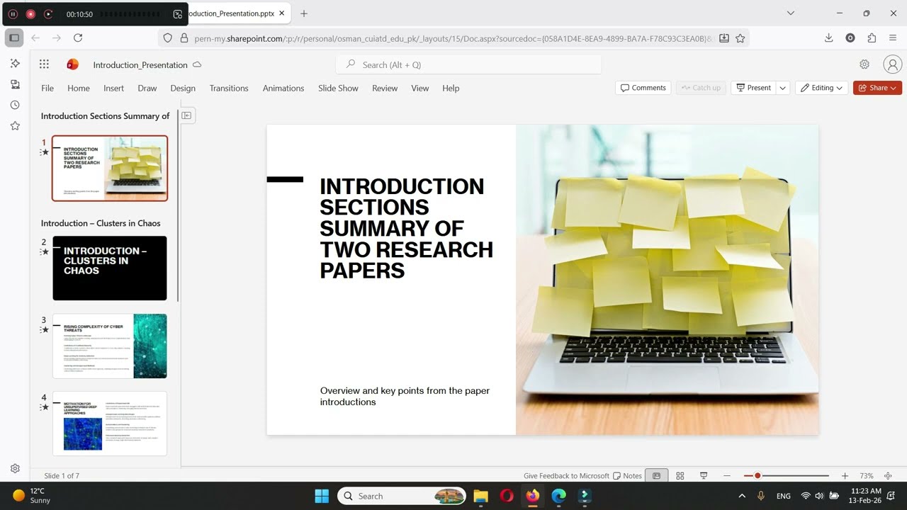 Manually preparing presentation and summaries from Microsoft Co-Pilot 365