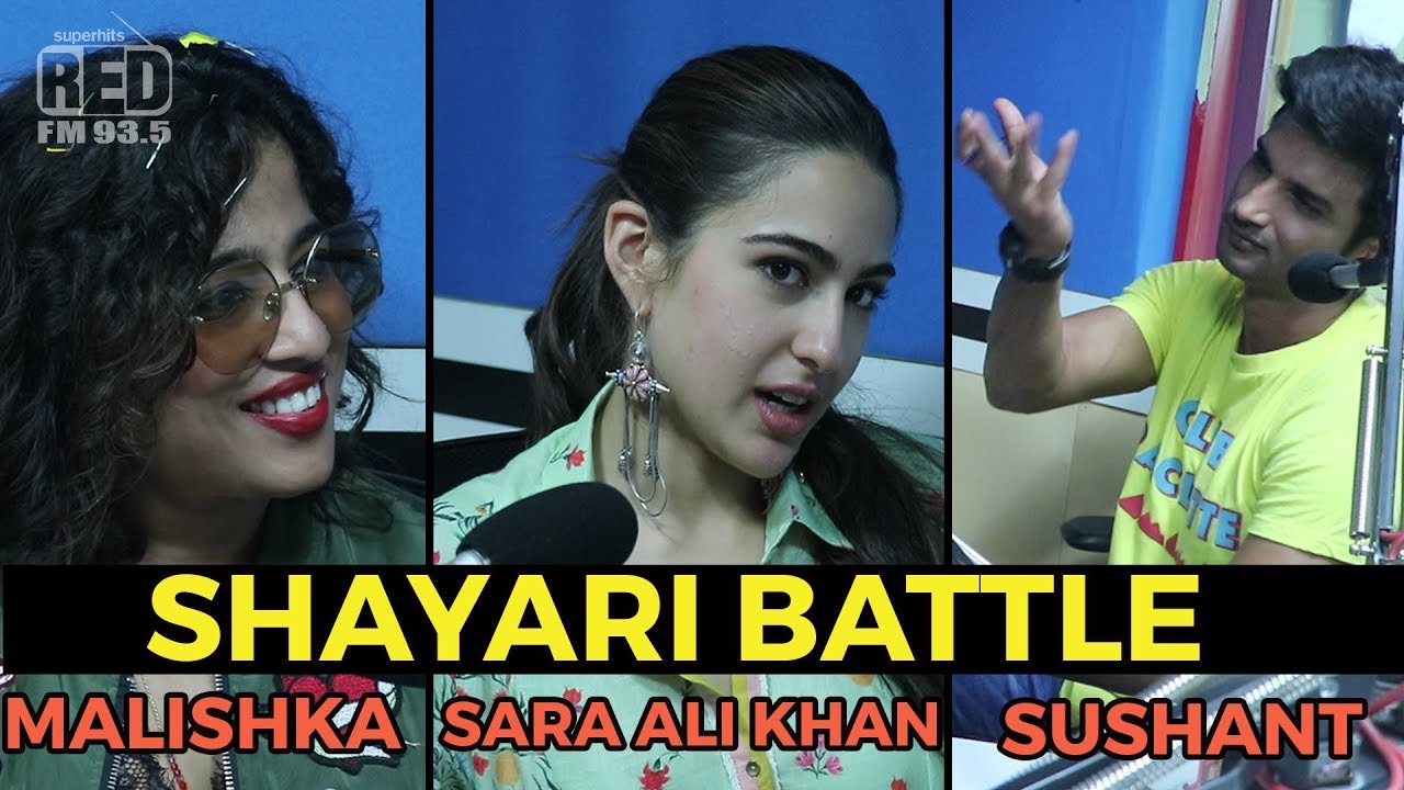 Shayari Battle between Sara Ali Khan - Malishka - Sushant Singh Rajput | Kedarnath | Red FM