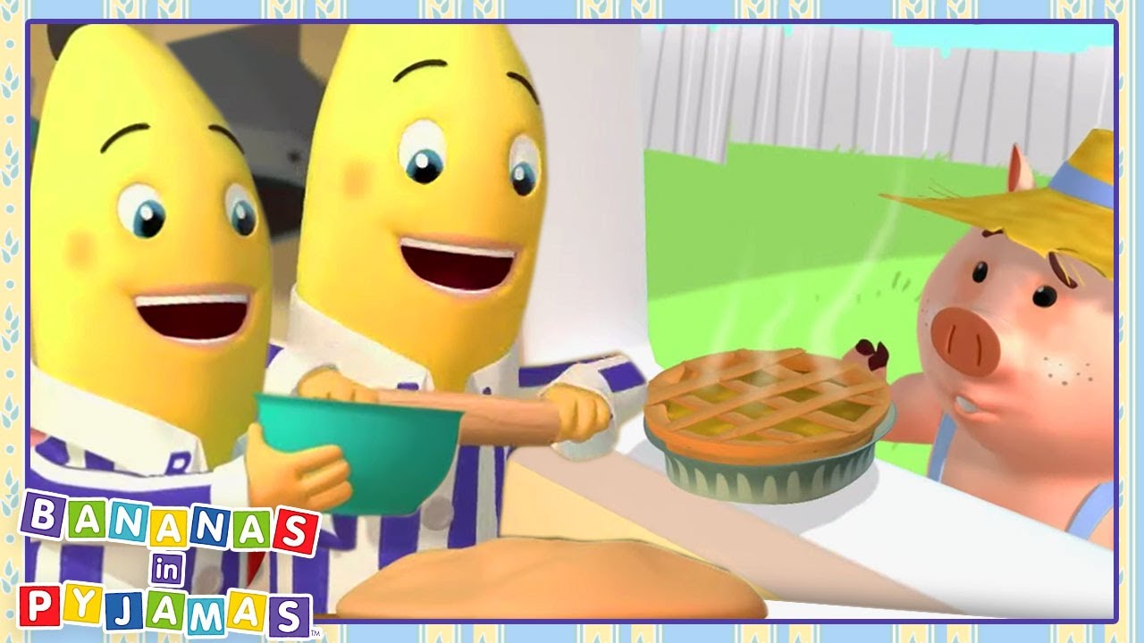 Let's BAKE Pie! | Cartoons for Kids | Bananas In Pyjamas