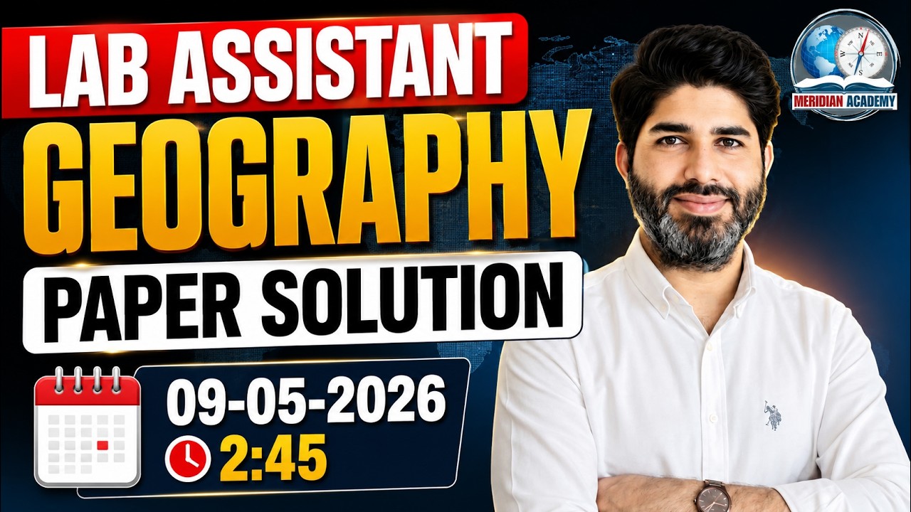 Lab Assistant Geography | Paper solution | Vijay Sihag Sir