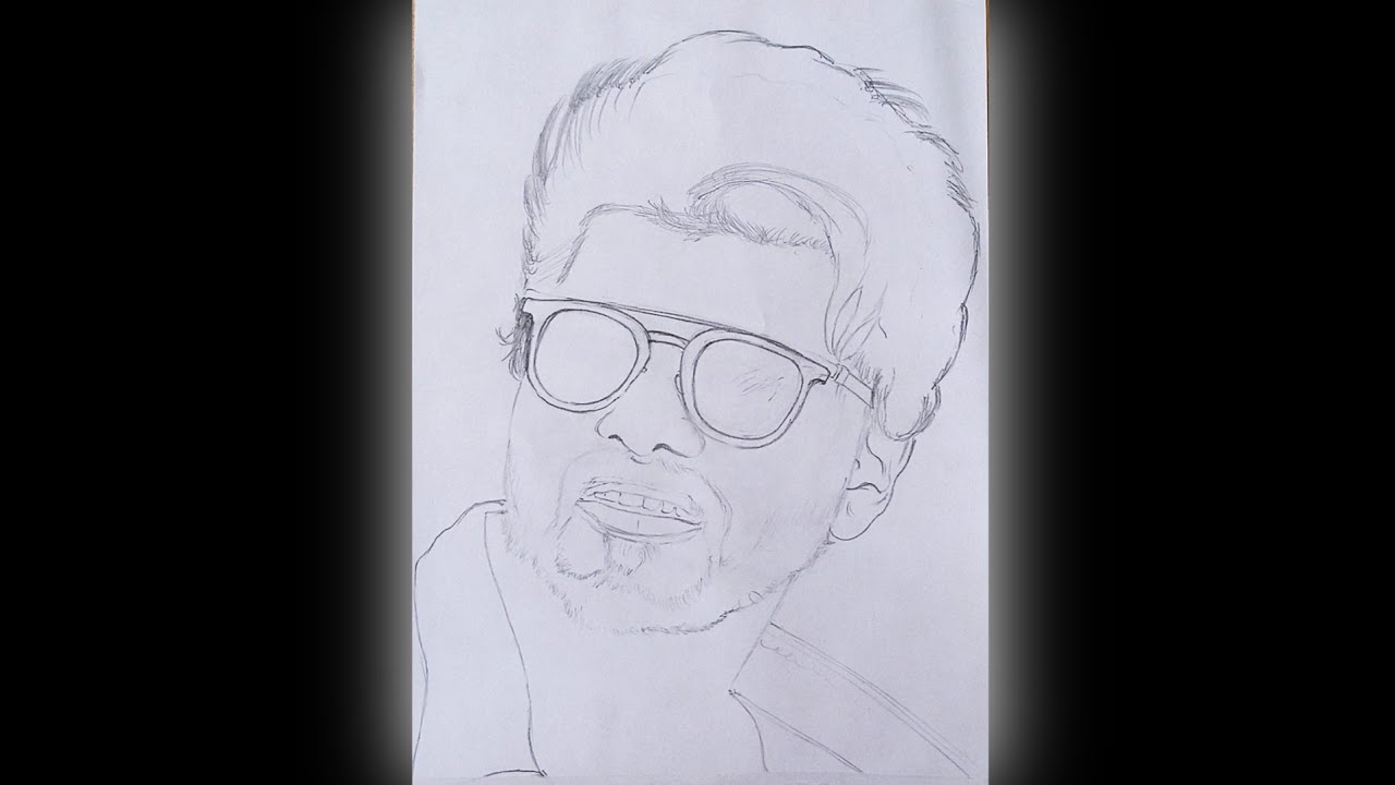 How To Draw Thalapathy Vijay | Master Thalapathy Vijay pencil drawing | Drawing Part | 
