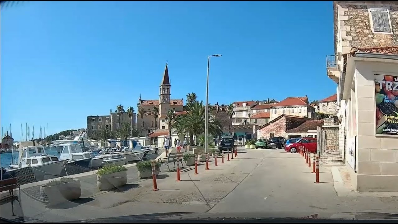 Dashcam Croatia: Brac. Supetar, Nerežišća, Bobovišća na moru, Milna, Sutivan
