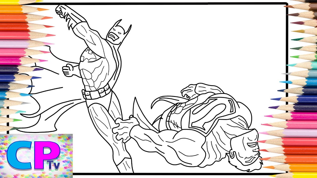 Batman Fights Superman Coloring Pages/Superheroes Coloring/Elektronomia - Limitless [NCS Release]