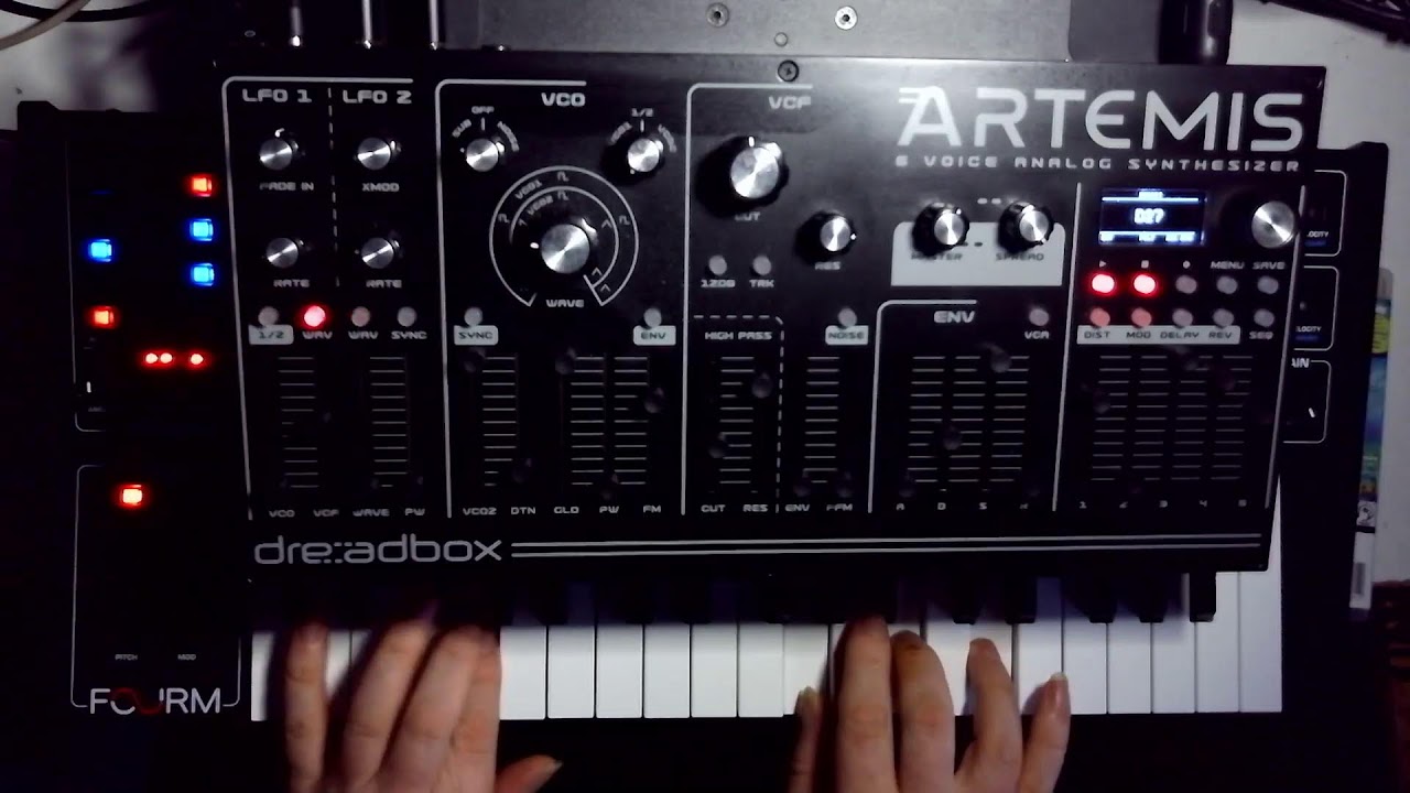 Dreadbox Artemis Poly AT from Sequential FOURM Synthesizer