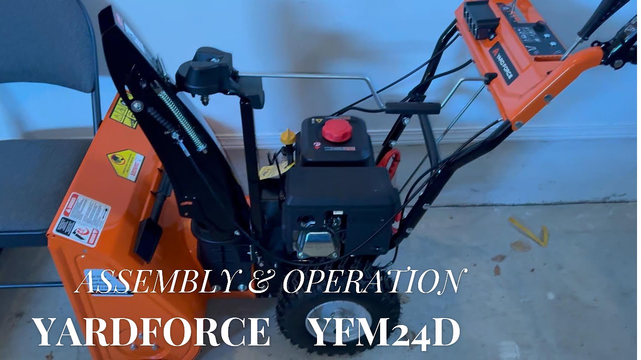Сборка и эксплуатация снегоочистителя YARDFORCE
