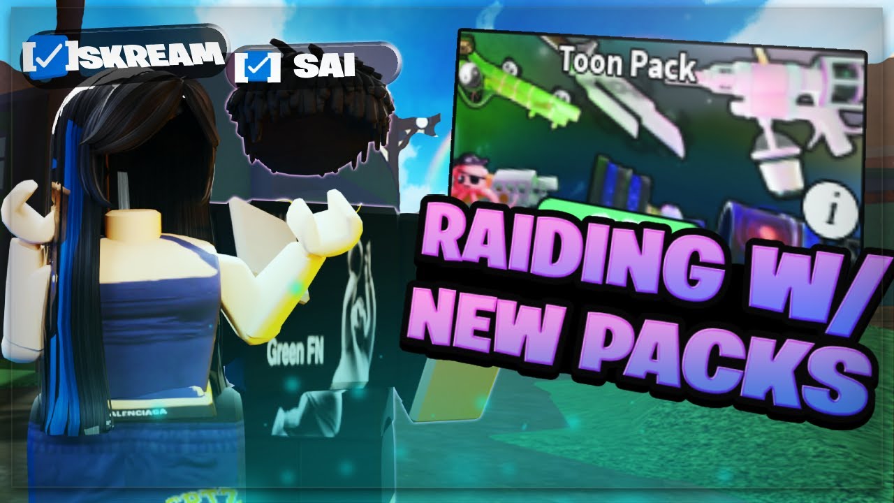 Duo Raiding With The New TOON PACK In DA HOOD! (ft: @saimeree )
