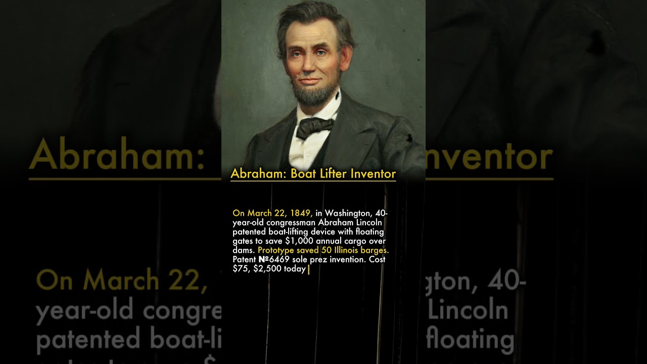 🛶 Lincoln: Only Prez with Patent for Invention 🚤💡