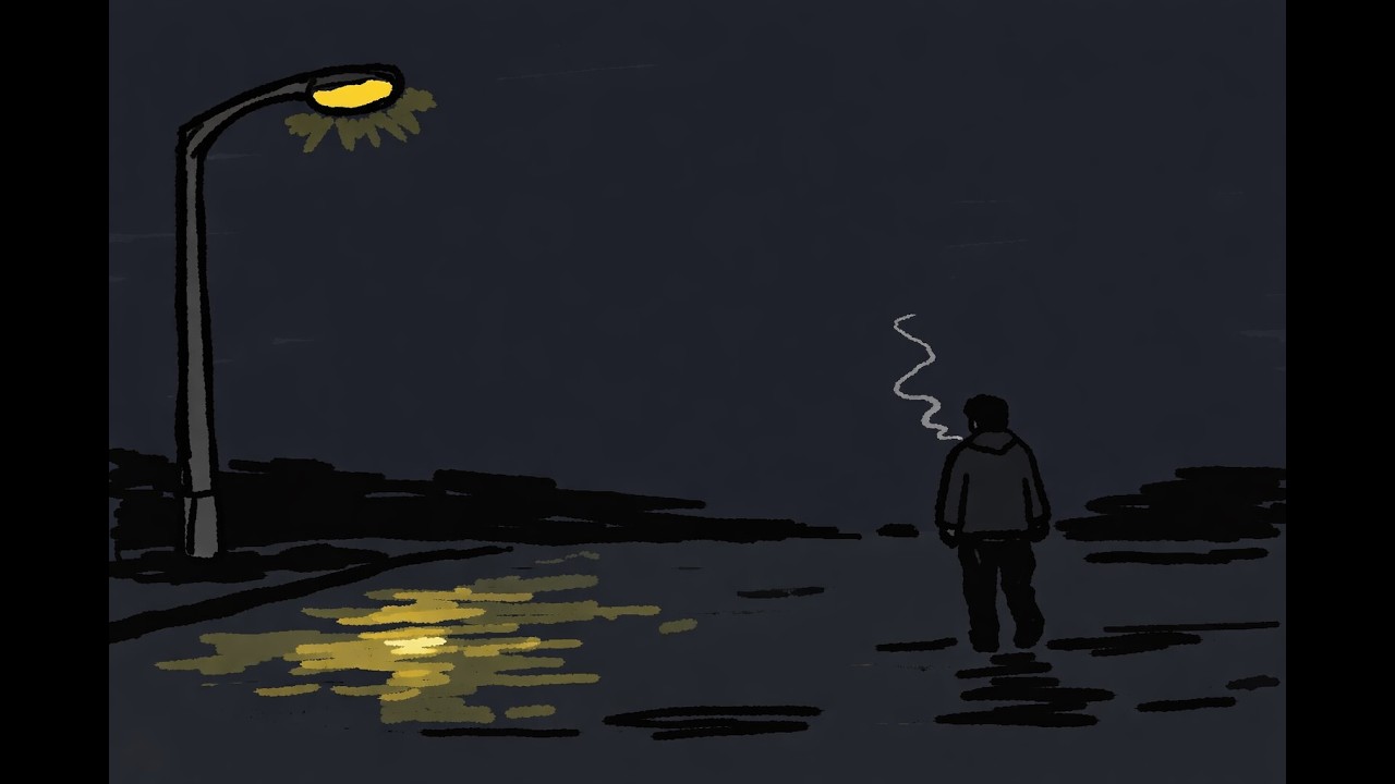 The Quiet Between Streetlights | Late Night Walk Jazz