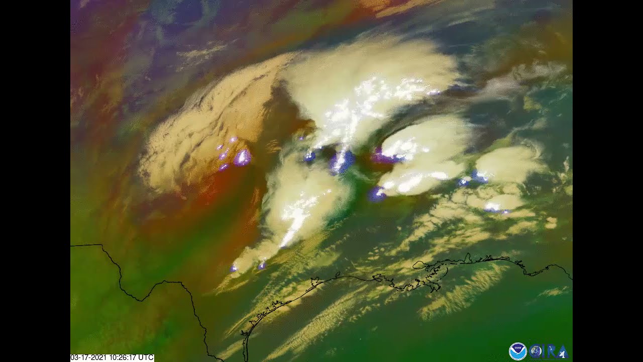 GOES-16 monitors severe weather outbreak across the Southern U.S.