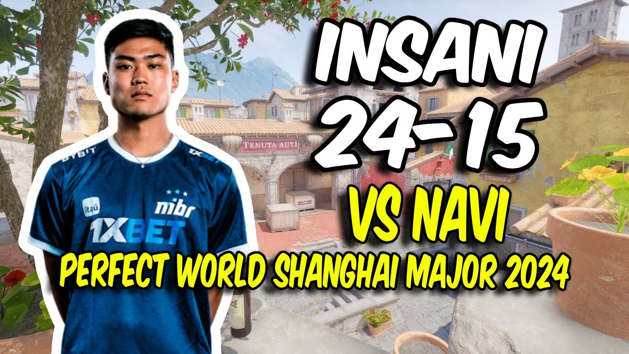CS2 POV MIBR insani (24/15) vs NAVI (Inferno) @ Perfect World Shanghai Major 2024