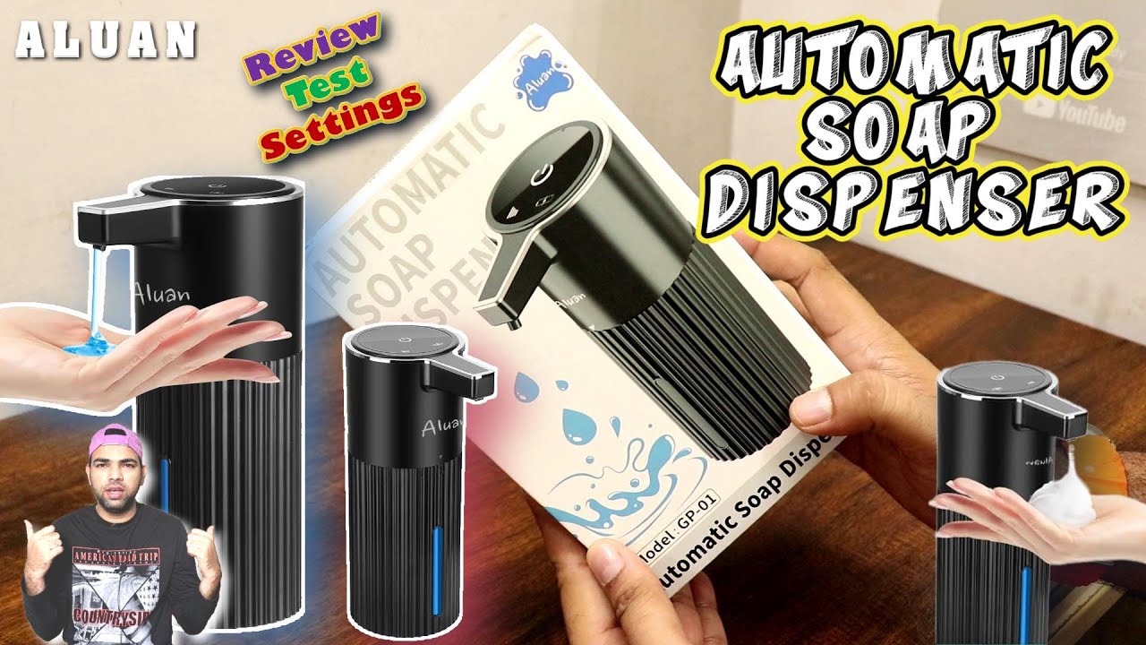 Automatic Soap Dispenser Touchless ALUAN | Electric Foaming | Sensor Hand Wash Dispenser Auto Clean