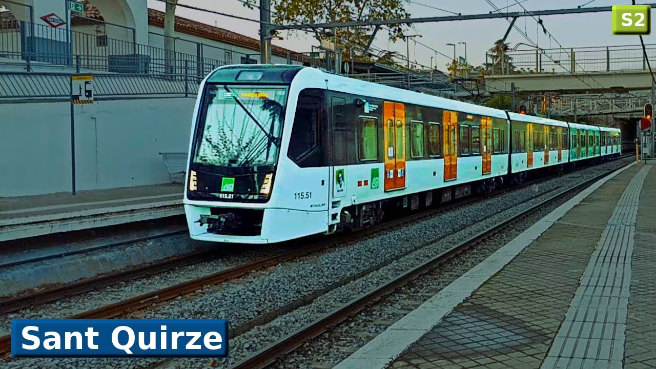 Sant Quirze S2 : FGC Барселона ( UT 115 - 113 - 112 )