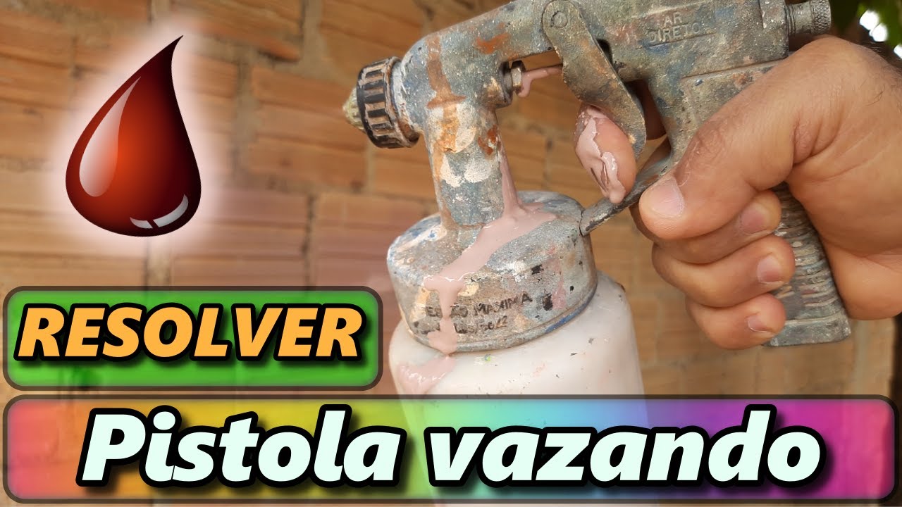 PISTOLA DE AR COM VAZAMENTO | COMO CONSERTAR?