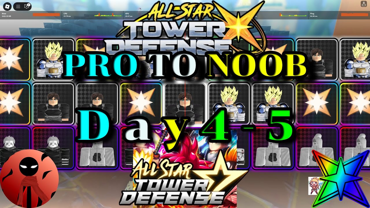 All Star Tower Defense X : PRO TO NOOB : Day 4-5 : ไหงดวงเป็นงี้อ่าาา