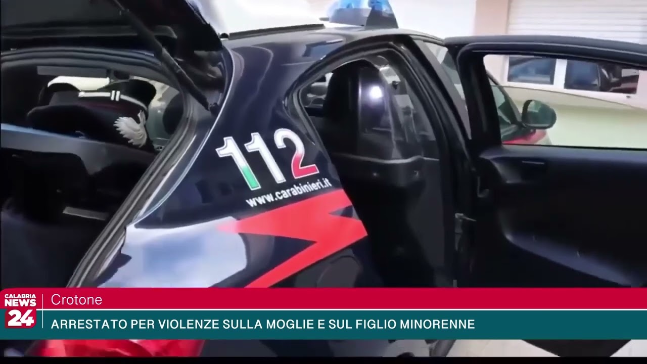 Arrestato per violenze sulla moglie e sul figlio minorenne