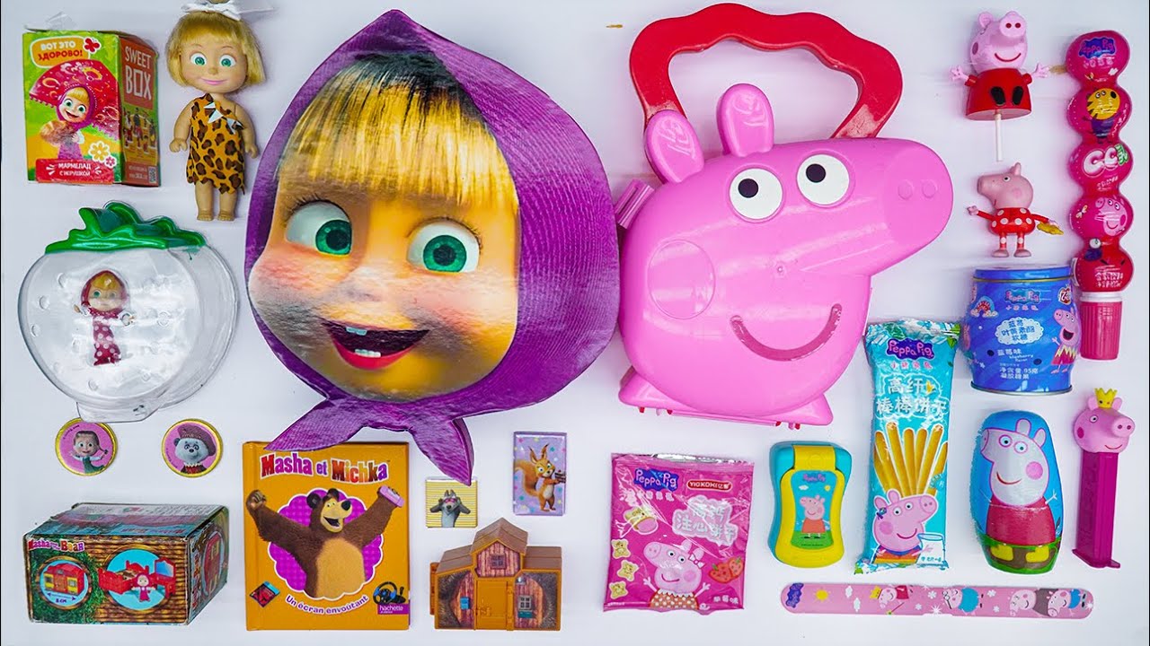 38 Minutes Satisfying with Unboxing Peppa Pig & Masha Candy Toys Collection ASMR 🎁💜