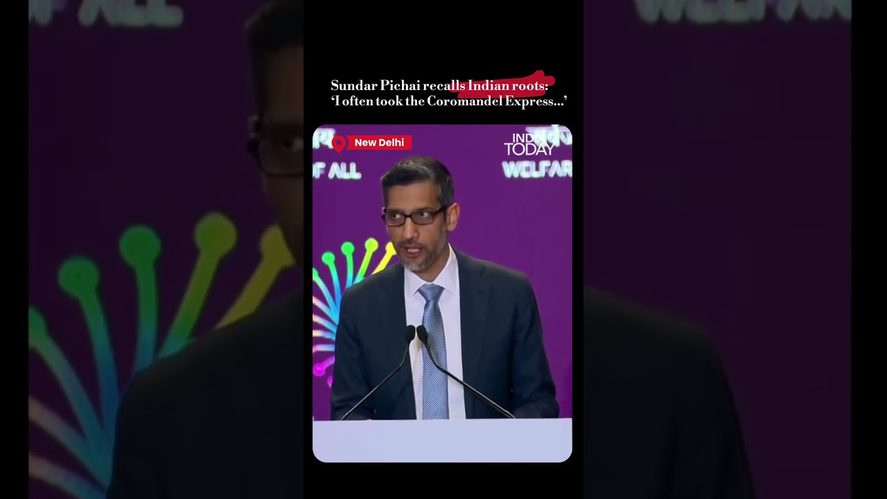 Sundar Pichai Highlights India&rsquo;s Growth As Google Invests $15B To Make Vizag AI Hub #sundarpichai